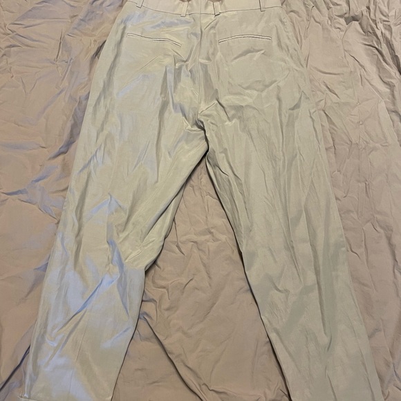 Cos Trousers Beige Cuffed Relaxed Fit Lightweight Ankle Length Size 2 NWT - Picture 5 of 6